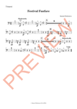 Dickenson — Festival Fanfare (2016) — Complete Score and Parts