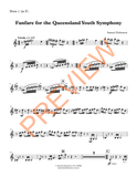 Dickenson — Fanfare for the Queensland Youth Symphony (2012) — Complete Score and Parts