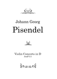 Pisendel — Violin Concerto in D major, JunP I.5 — Complete Score and Parts